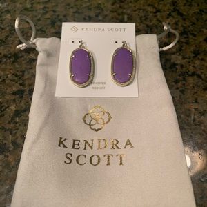 Kendra Scott purple drop earrings Price Final